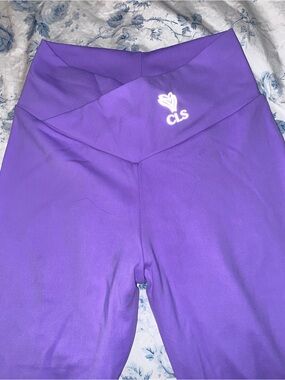 CLS Sportswear Scrunch Leggings Women's Medium Lavender/ Light Purple NWOTS